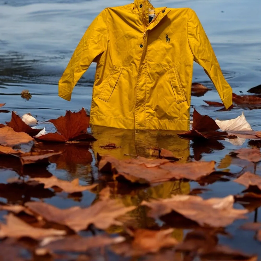 Polo by Ralph Lauren Yellow Raincoat Lightweight Weather-Resistant 3T